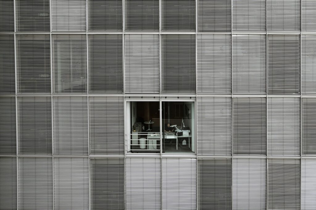 office, building, window, structure, venetian blinds, facade, overtime, world of work, work, employee, office, office, office, office, office, window, overtime, overtime, overtime, overtime, work, work, work, work, employee, employee, employee, employee